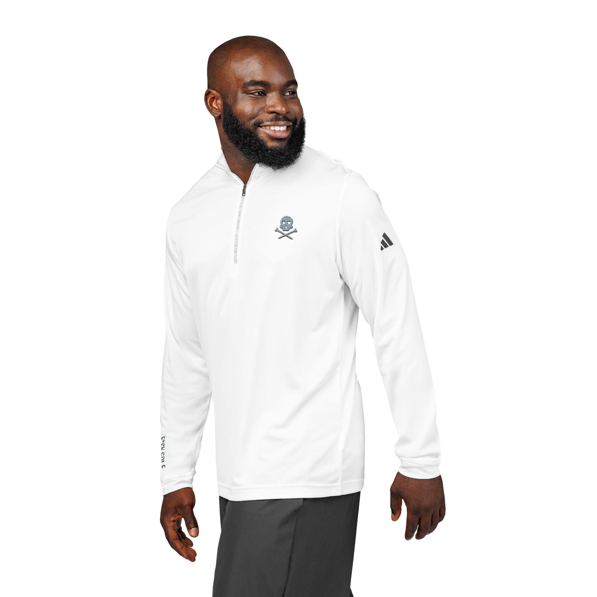 Embroidered Quarter-Zip Pullover — “f_ckgolf” Golf Pullover