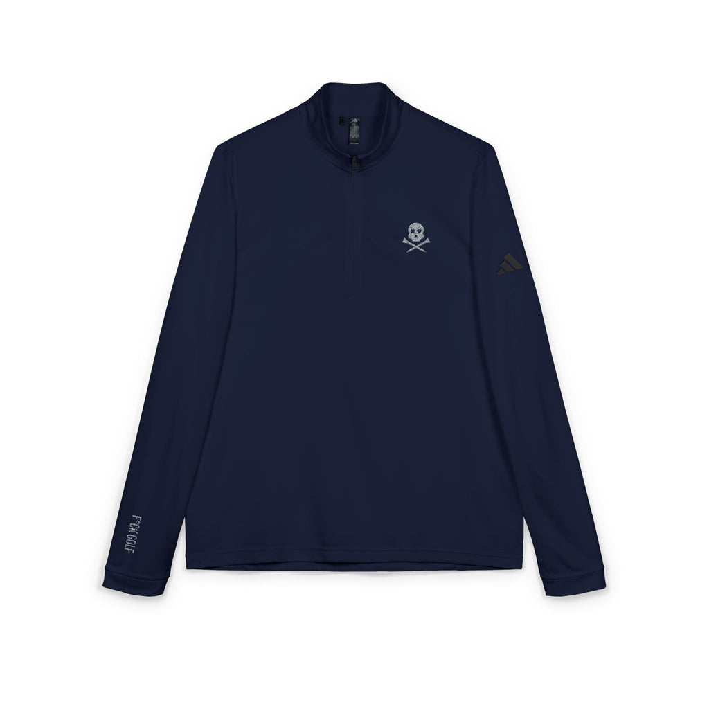 Embroidered Quarter-Zip Pullover — “f_ckgolf” Golf Pullover