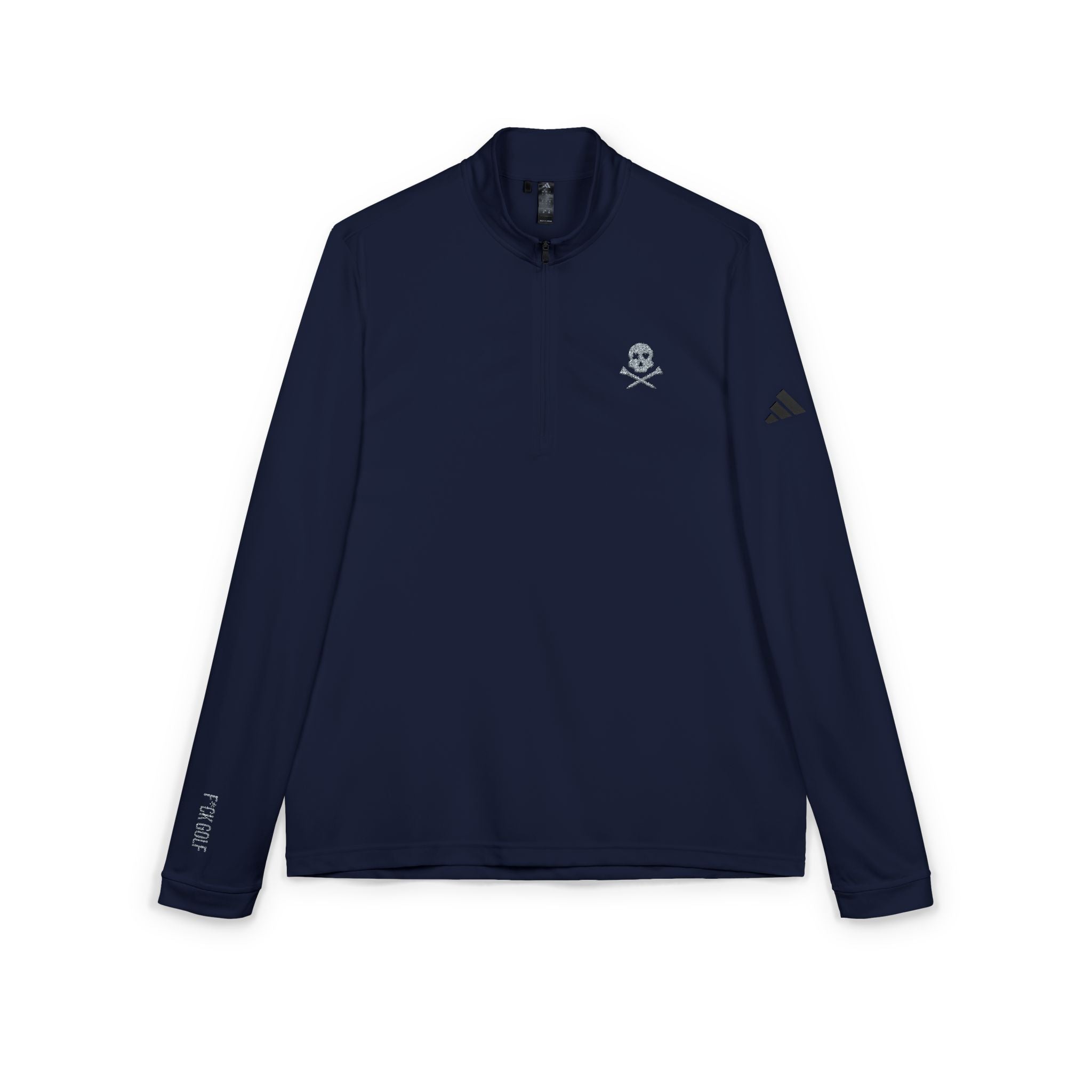 Embroidered Quarter-Zip Pullover — “f_ckgolf” Golf Pullover
