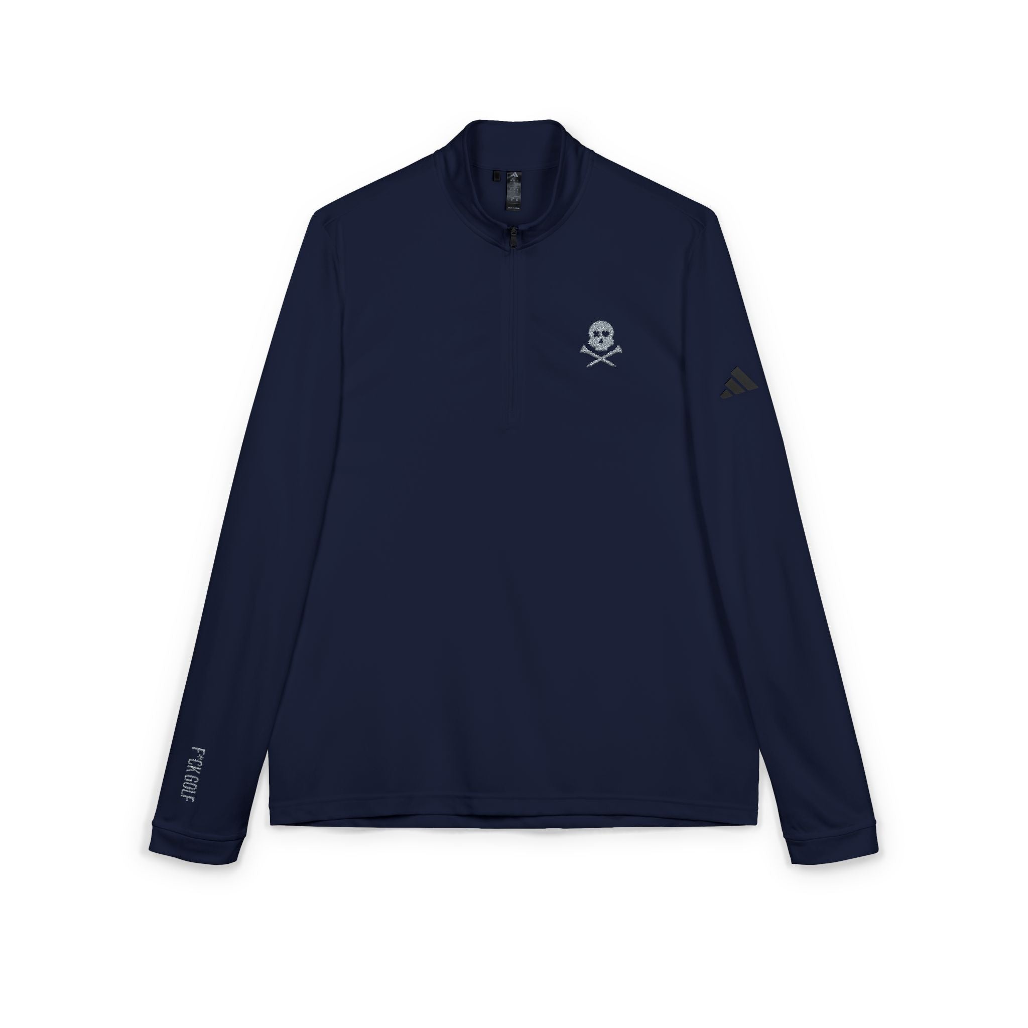 Embroidered Quarter-Zip Pullover — “f_ckgolf” Golf Pullover